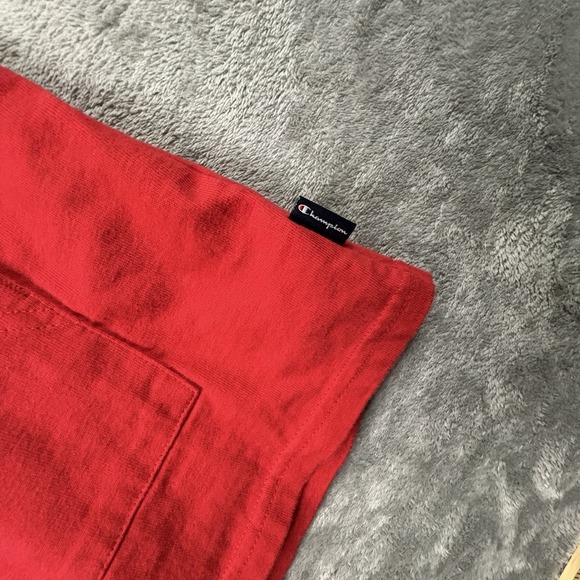 Champion Men's M Mid Weight T-Shirt Hoodie LS Red Cotton SEE DESCRIPTION - Picture 12 of 16